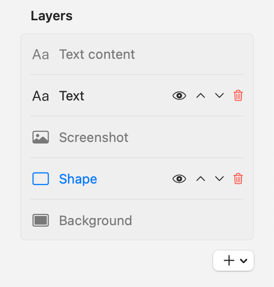 Element layers